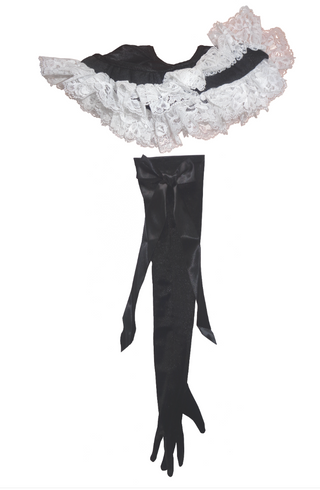 Ruffle Cuff and Long Glove 2pc Set