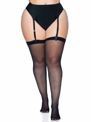 Plus Lynn Sheer Backseam Stockings