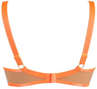 Axami Tropica Coral Sheer Balconette Bra