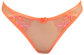 Axami Tropica Coral Sheer Thong Panty