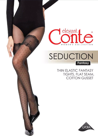 Conte Seduction 20 Den - Fantasy Polka Dots Stockings Imitation Women's Tights (21С-91СП)