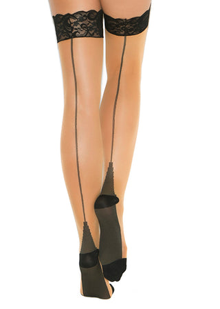 Sheer Cuban Foot Thigh Highs