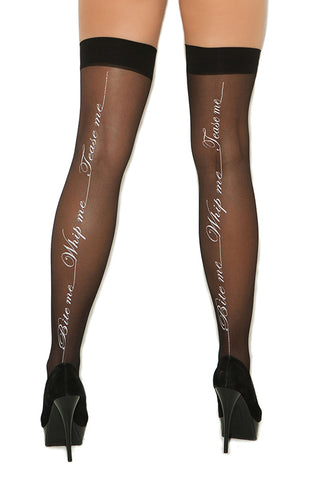 Bite Me, Whip Me, Tease Me Thigh Highs