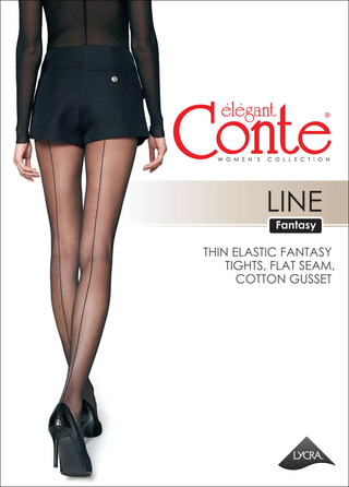 Conte Line 20 Den - Fantasy Women's Tights with an imitation seam (20S-45SP)
