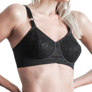 Style 2101 | Expandable Cup Wireless Shaper Bra - Black
