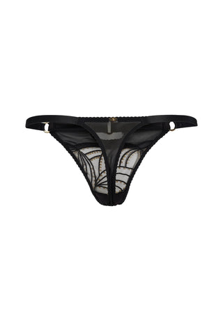 Gossard Viva Black Sheer Thong Panty