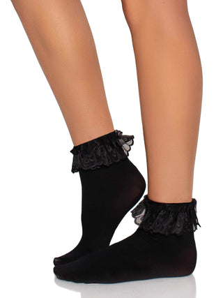 Lola Ruffle Bow Ankle Socks