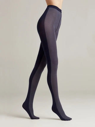 Conte Duet 60 Den - Fantasy Opaque Women's Tights with two-tone pattern (8S-162SP)