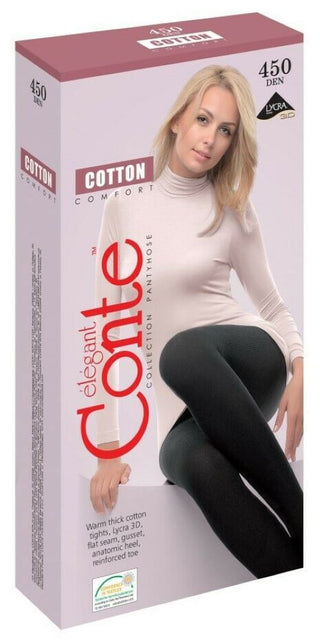 Conte Cotton 450 Den - 43% Cotton Warm Opaque Women's Tights (7S-75SP)