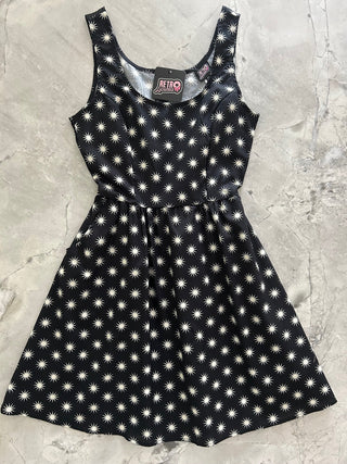 Starburst Shorter Length Fit & Flare Dress
