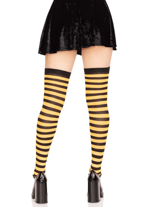 Cari Striped Stockings