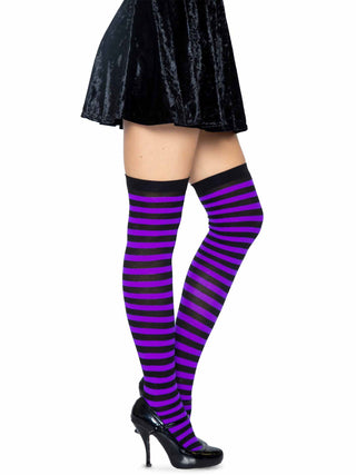 Cari Striped Stockings