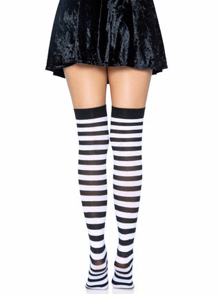 Cari Striped Stockings