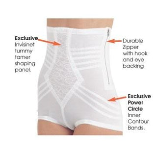 High Waist Firm Shaping Panty with Zipper with Hook and Eye | Style 6101