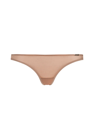 Gossard Glossies Nude Sheer See Through Thong Panty