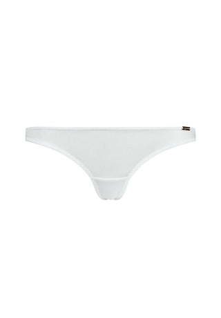 Gossard Glossies White Sheer See Through Thong Panty