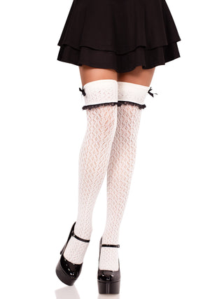 Sofia Crocheted Knee Socks