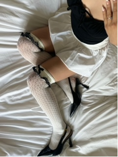 Sofia Crocheted Knee Socks
