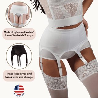 Style 72522 | Garter Belt | Six Metal Garters | Moderate Shaping & Tummy Control