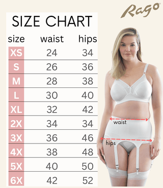 Style 72522 | Garter Belt | Six Metal Garters | Moderate Shaping & Tummy Control