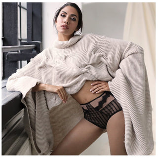 Unikat Stefani Sheer See Through High Waist Brief Panty
