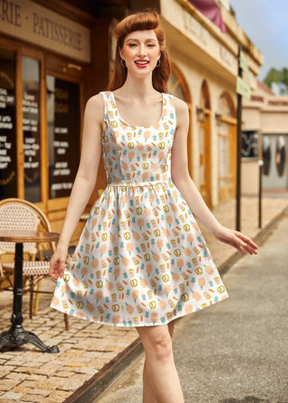 Snacks Shorter Length Fit & Flare Dress