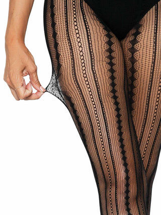 Eve Vintage Pinstripe Net Tights