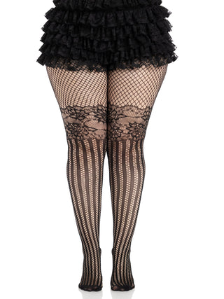 Harlow Net Striped Tights