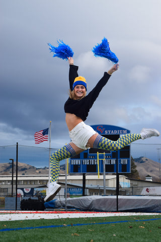 Coming SOON! Game Day! - Navy & Maize Thigh-Highs