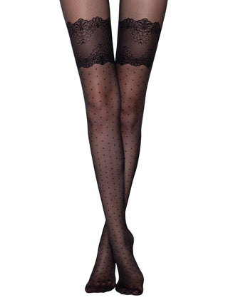 Conte Seduction 20 Den - Fantasy Polka Dots Stockings Imitation Women's Tights (21С-91СП)