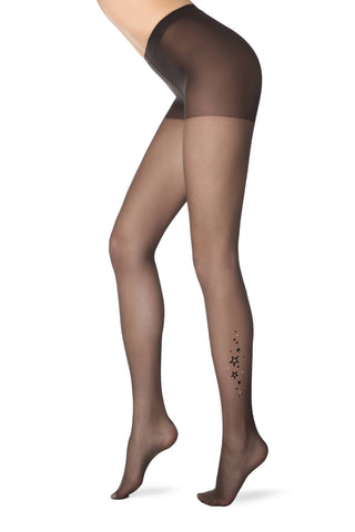 Conte Stars 20 Den - Thin Fantasy Women's Tights - stars with rhinestones (16S-42SP)