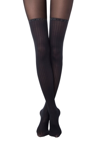 Conte Glam 40 Den - Fantasy Women's Tights with Stockings Imitation (19S-240SP)