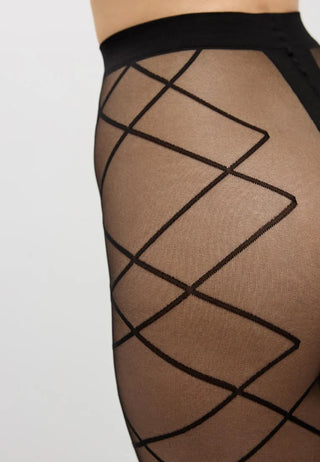 Conte Concept 50 Den - Fantasy Opaque Women's Tights with a golfs imitate & geometric pattern (21S-3SP)