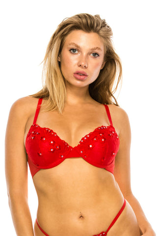 Cherry Strap-On Flex Bra