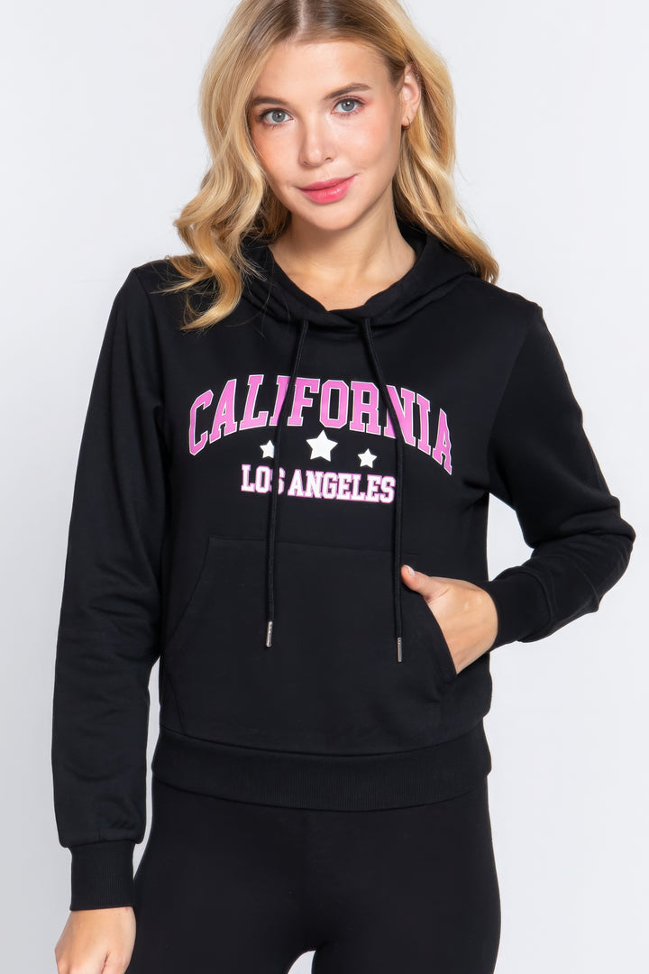 California French Terry Hoodie Top