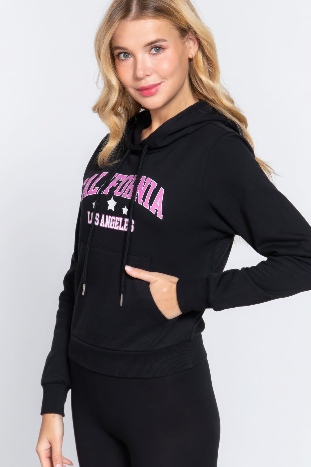 California French Terry Hoodie Top