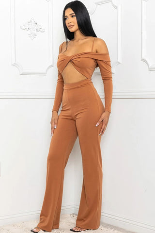 Chill Vibes Cutout Jumpsuit