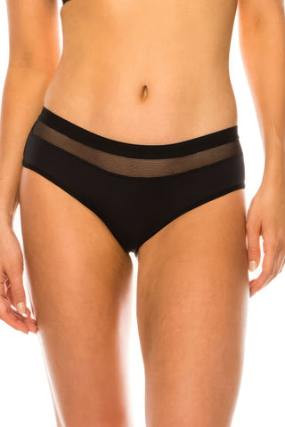 Mesh Hipster Panty Black