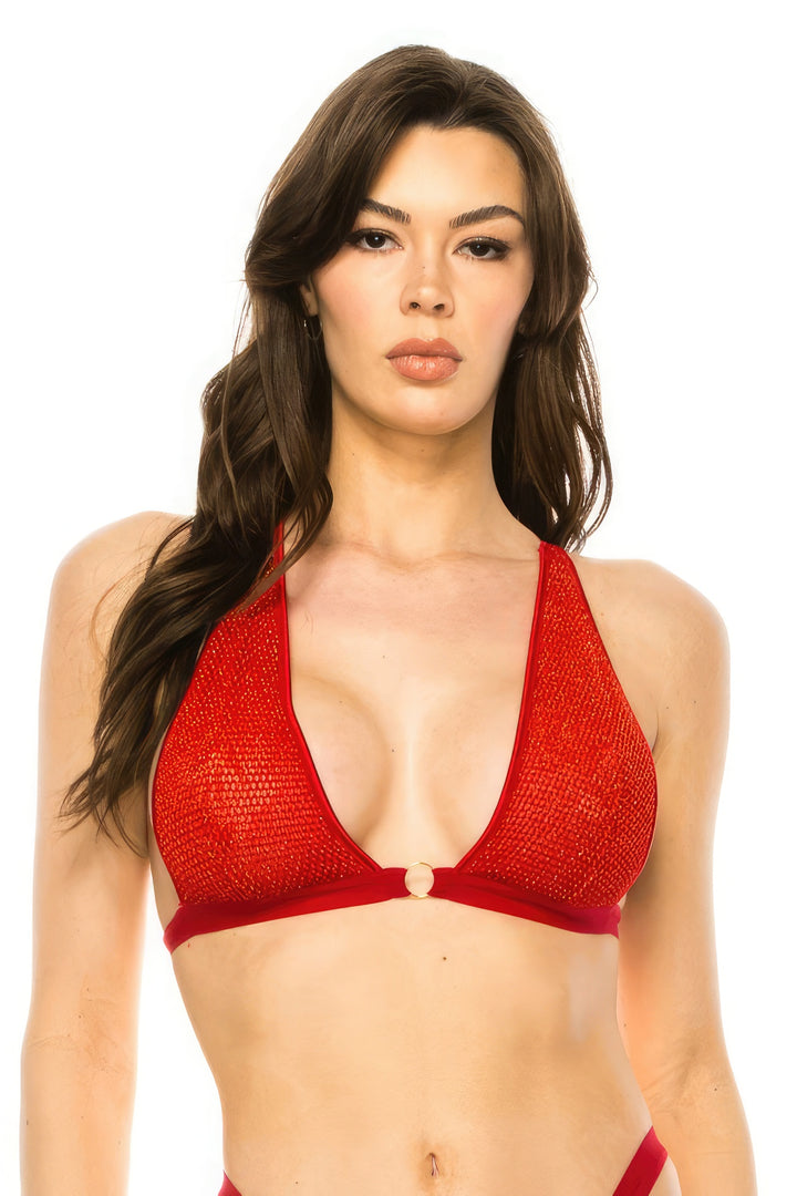 Crossback Bralette Cherry