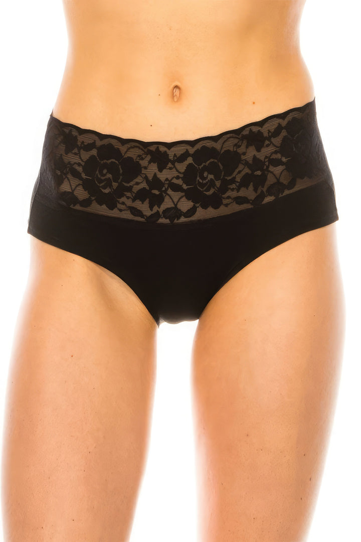 Lace Band Super Soft Panty Black