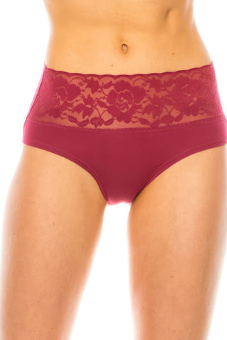 Lace Band Super Soft Panty Red