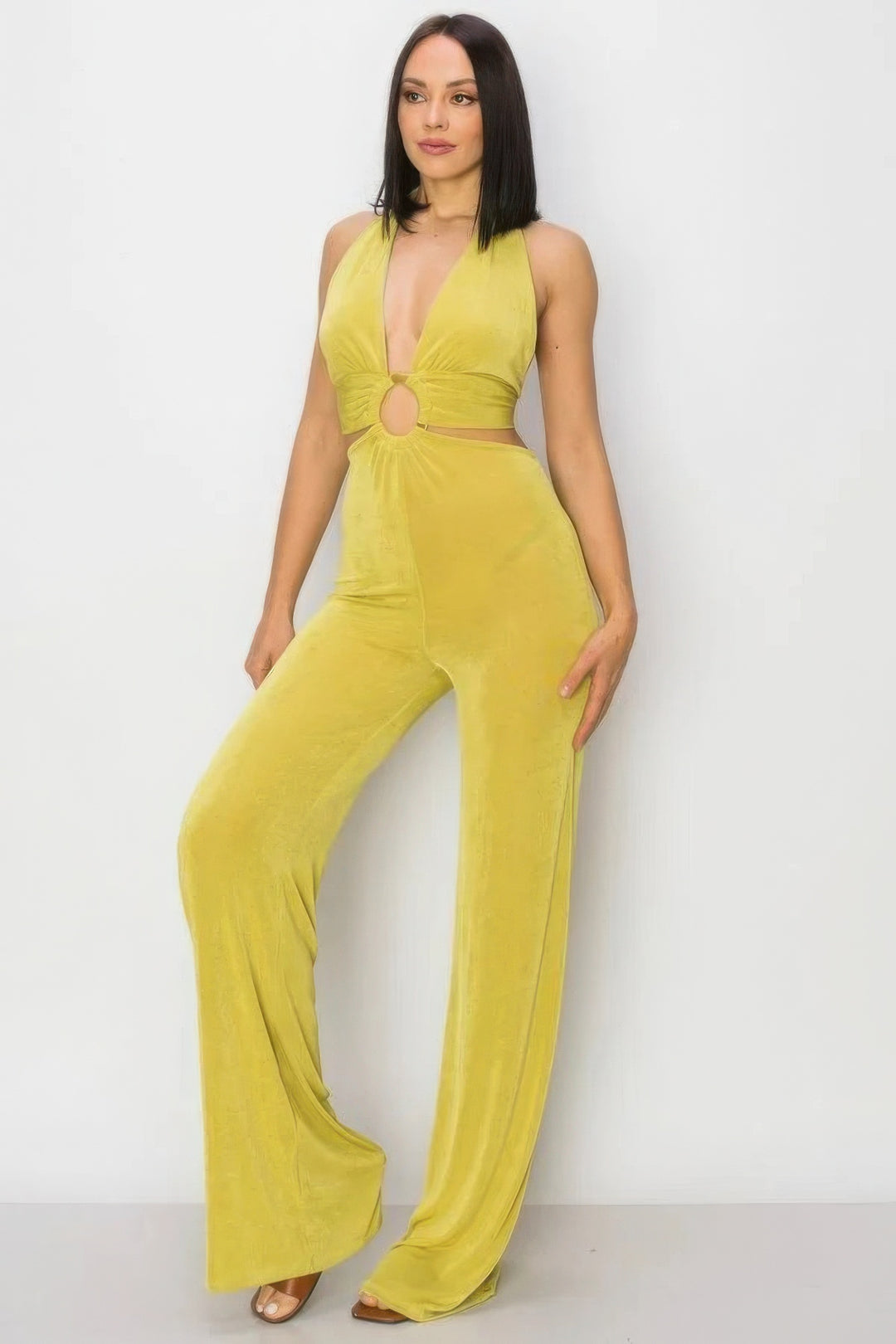 Casual Cool Wide Leg Slinky Jumpsuit