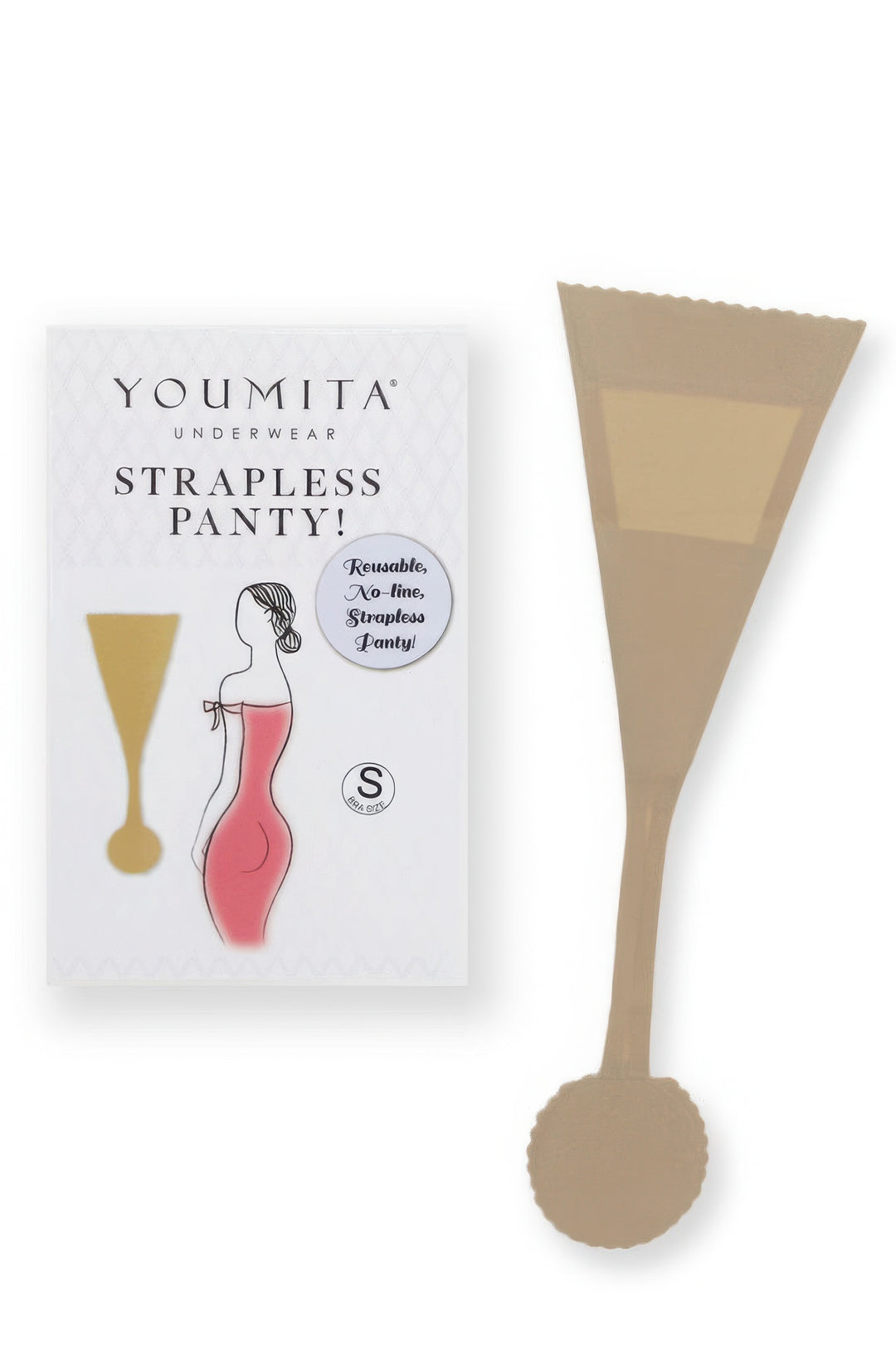 Reusable, No Line Strapless Panty Nude