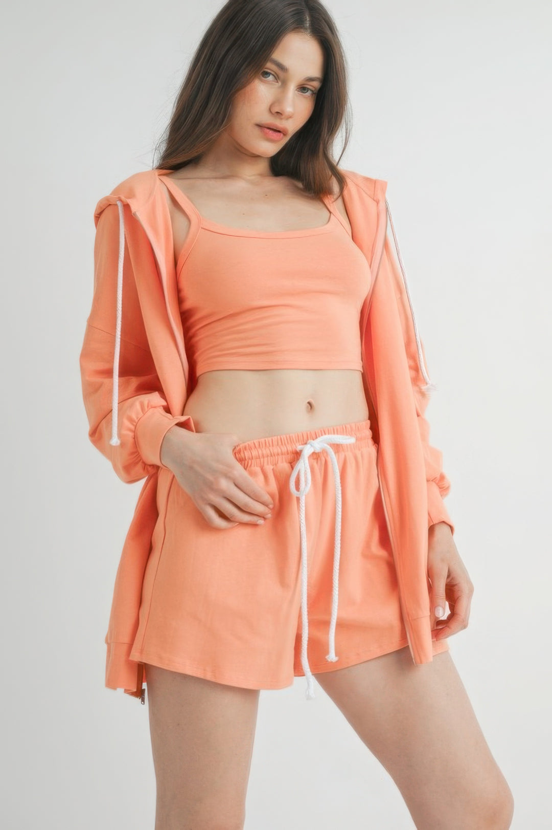 Sweater 3 Piece Set Tangerine