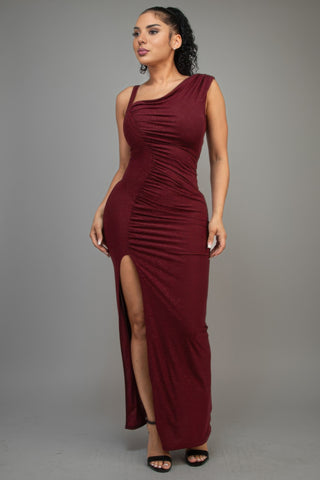 Burgundy Shimmer Slit Sensation