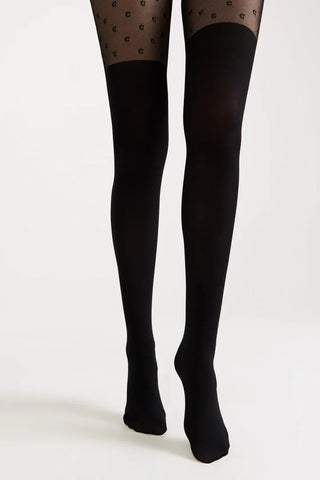 Conte Couture 30/50 Den - Fantasy Opaque Women's Tights with Imitation Golfs (23S-143SP)
