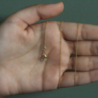 14k Yellow Gold Oval Cable Link Chain (1.20 mm)