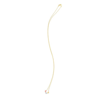 14K Tri Color Gold Triple Heart Necklace
