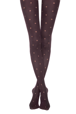Conte Enjoy 50 Den - Fantasy Opaque Women's Tights with Sheer Polka Dots (19S-241SP)