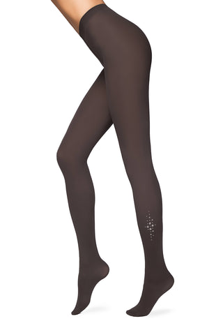 Conte Cristal 50 Den - Fantasy Opaque Women's Tights with rhinestones appliqué (16S-131SP)